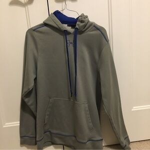 Under Armour men’s size small gray and royal blue hoodie sweatshirt